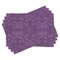 Ambesonne Eggplant Place Mats Set of 4, Gorgeous Well-Formed Flowers on Purple Background Damask Floral Arrangement Ornament, Washable Fabric Placemats for Dining Table, Standard Size, Violet